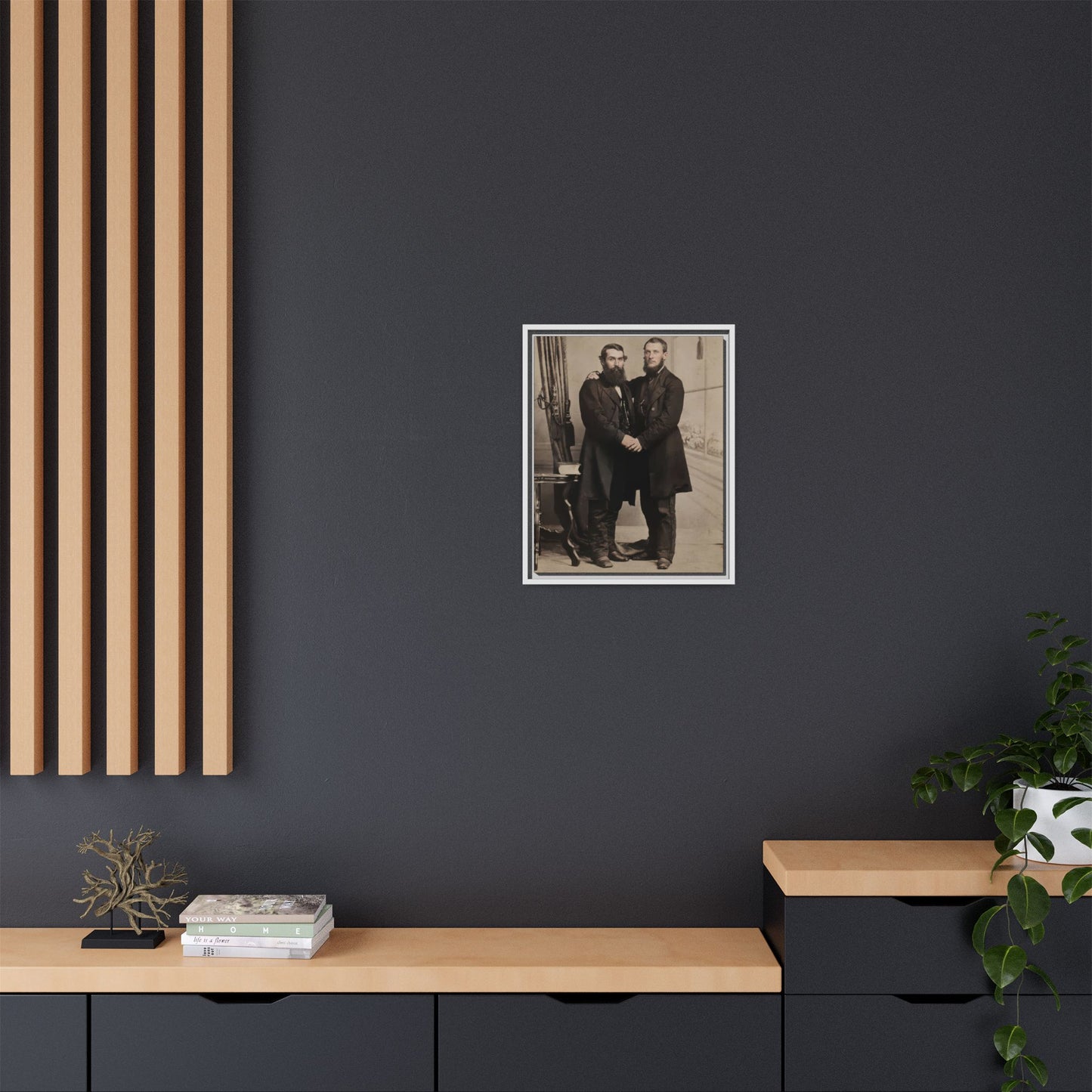 paire 022 | Framed Vintage Photo - Matte Canvas