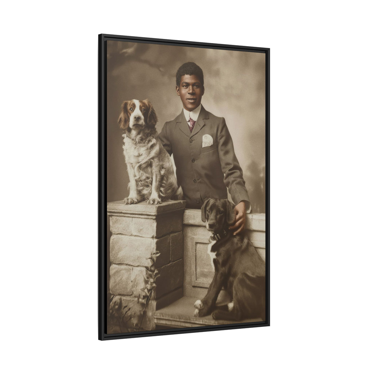 celibataire 009 | Framed Vintage Photo - Matte Canvas