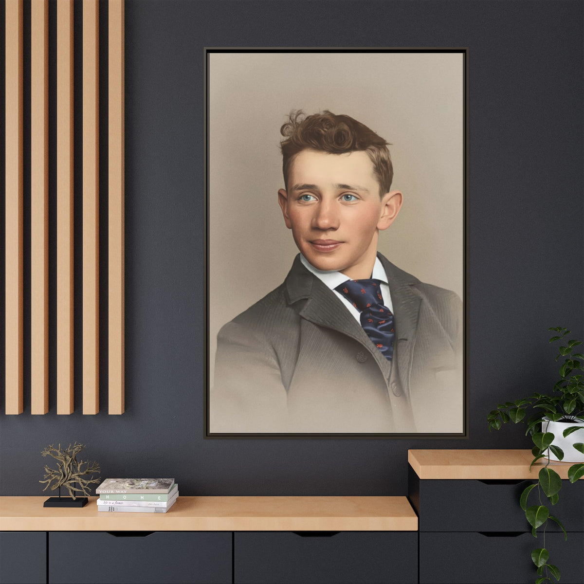 celibataire 038 | Framed Vintage Photo - Matte Canvas