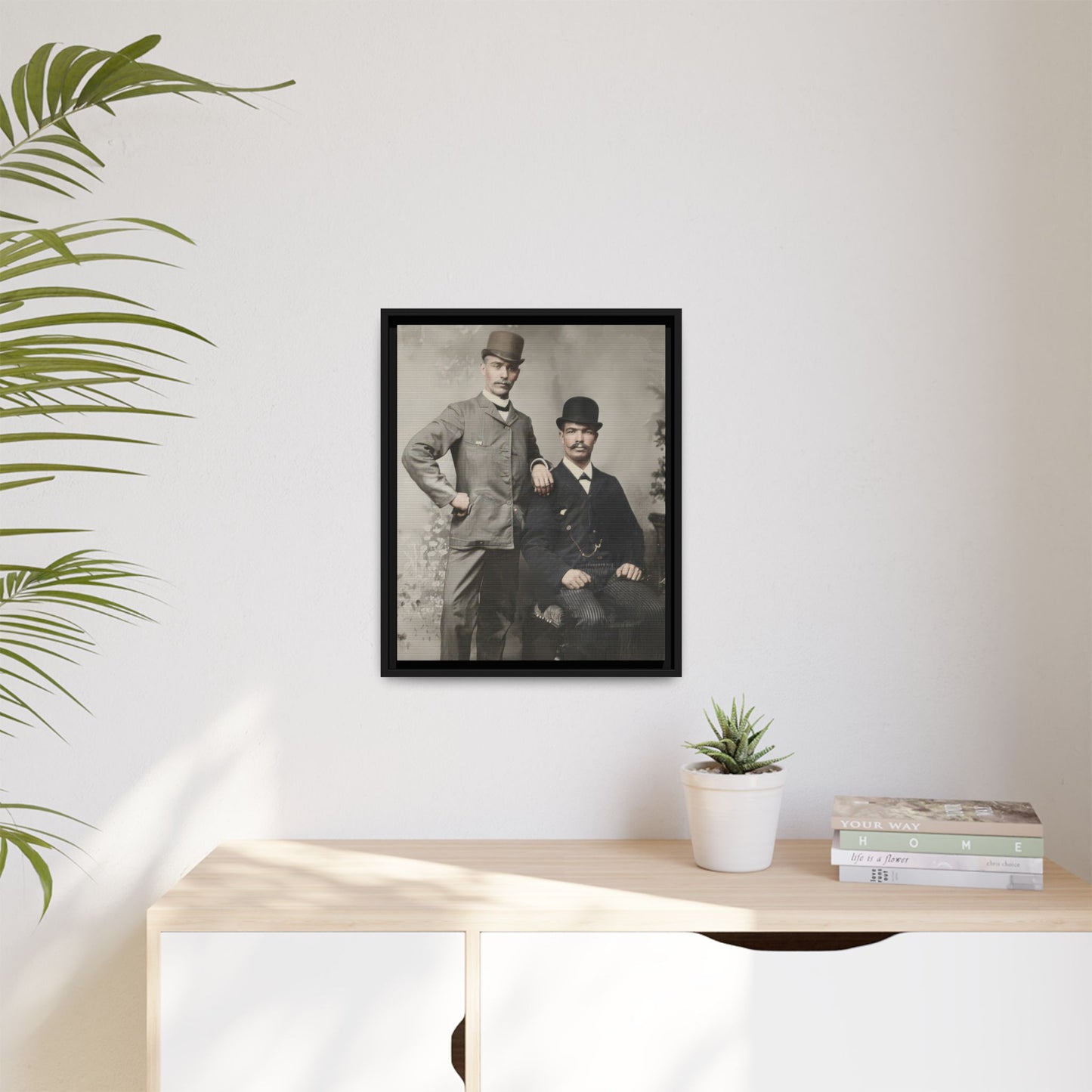 paire 068 | Framed Vintage Photo - Matte Canvas