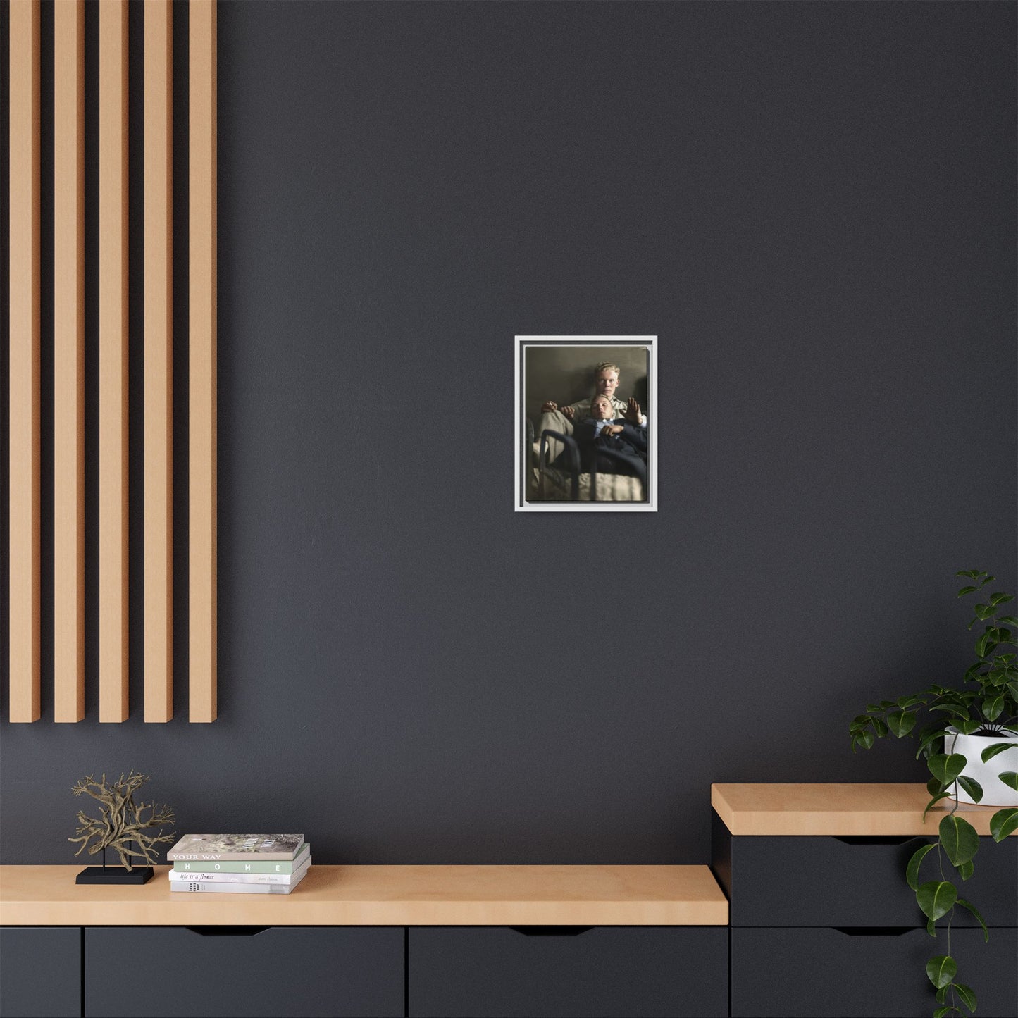 paire 046 | Framed Vintage Photo - Matte Canvas