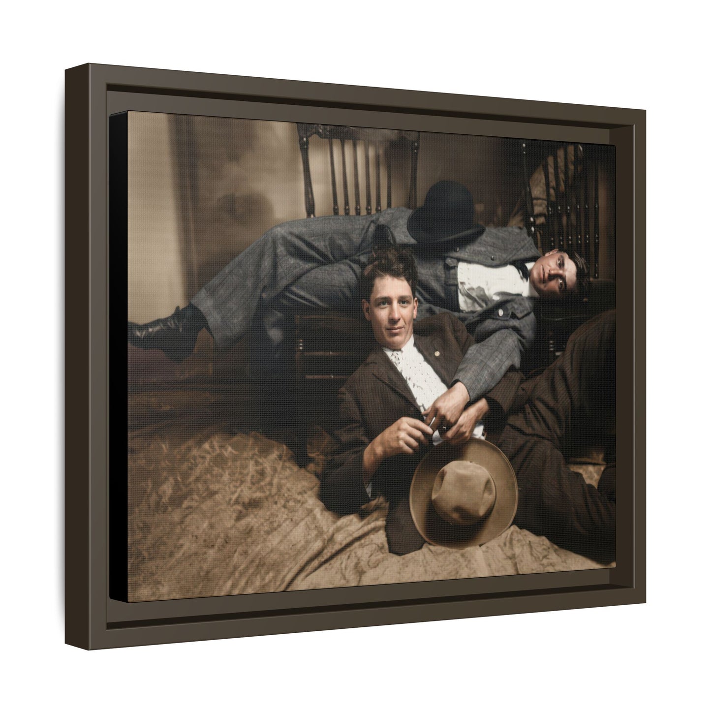 paire 020 | Framed Vintage Photo - Matte Canvas