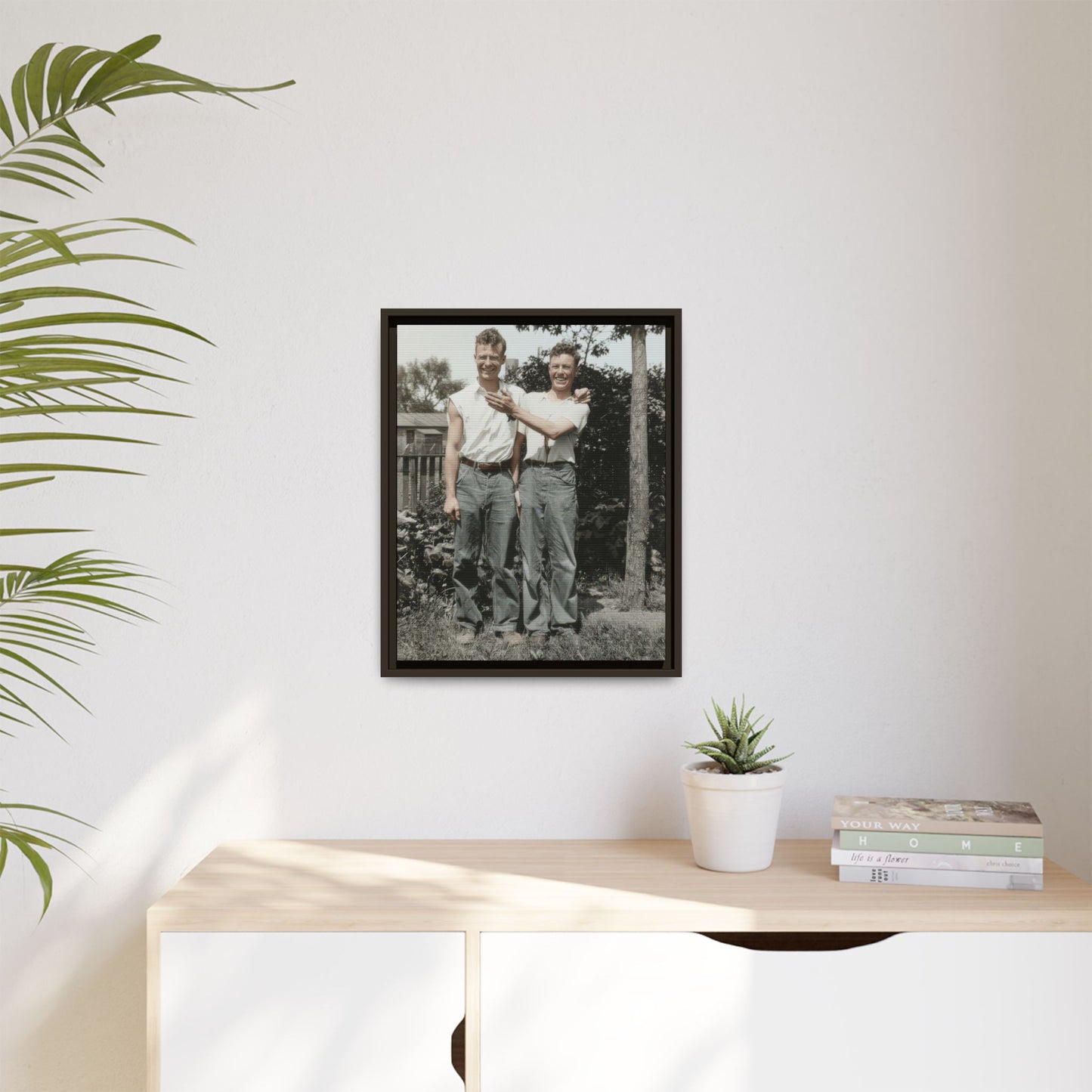 paire 052 | Framed Vintage Photo - Matte Canvas
