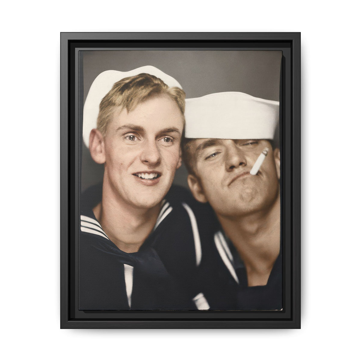 paire 153 | Framed Vintage Photo - Matte Canvas