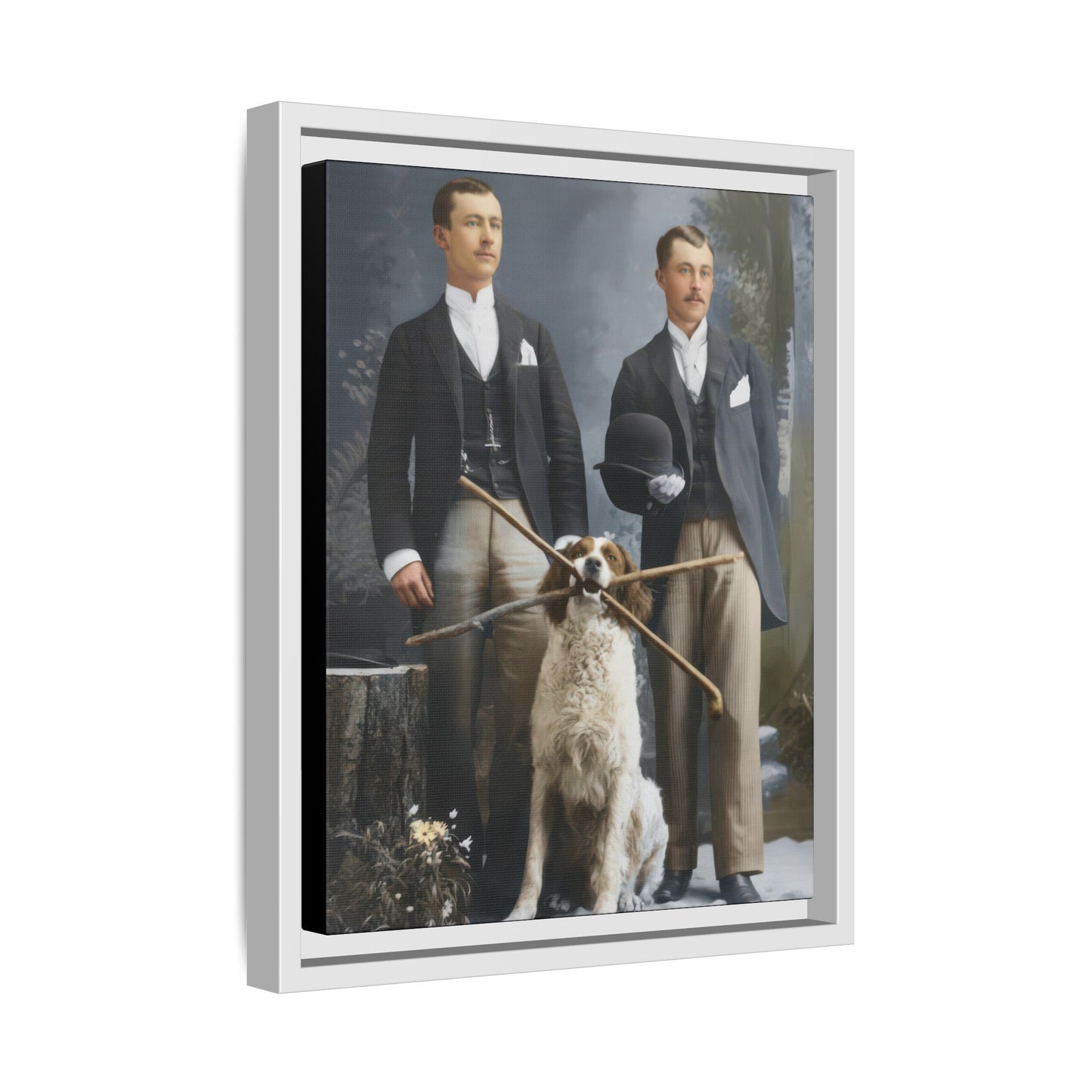 paire 130 | Framed Vintage Photo - Matte Canvas