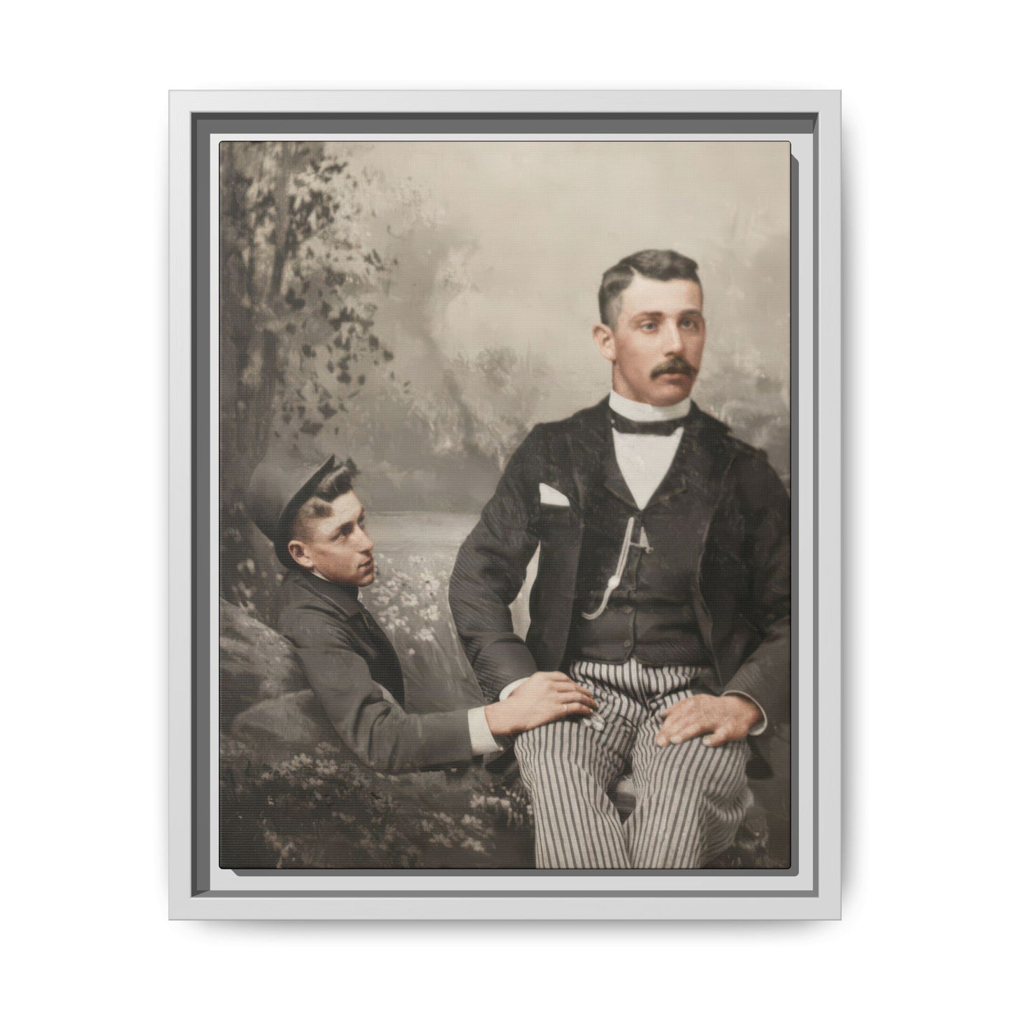 paire 100 | Framed Vintage Photo - Matte Canvas