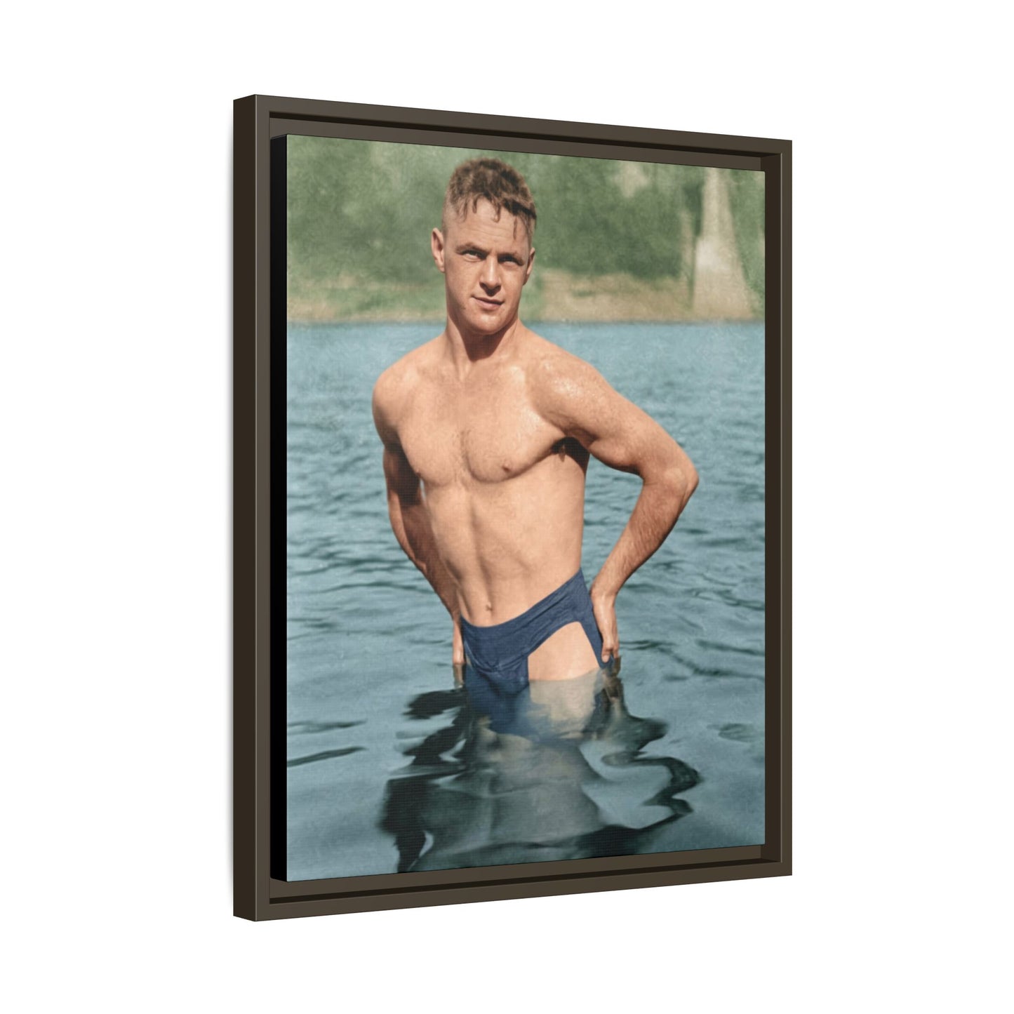 nager 027 | Framed Vintage Photo - Matte Canvas