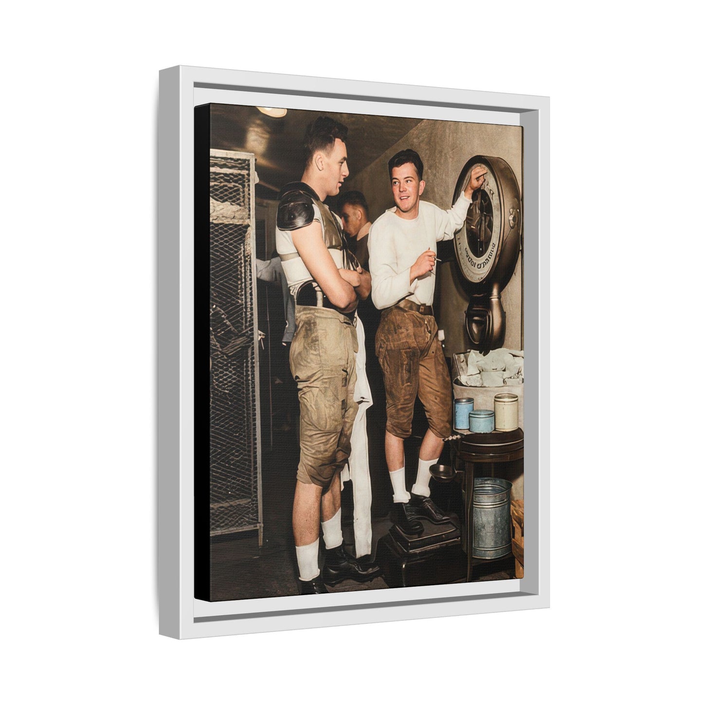 athlétisme 027 | Framed Vintage Photo - Matte Canvas