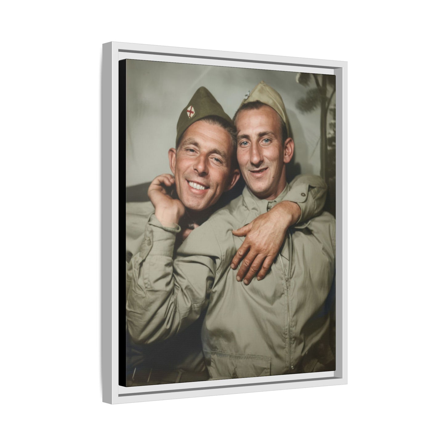 paire 032 | Framed Vintage Photo - Matte Canvas