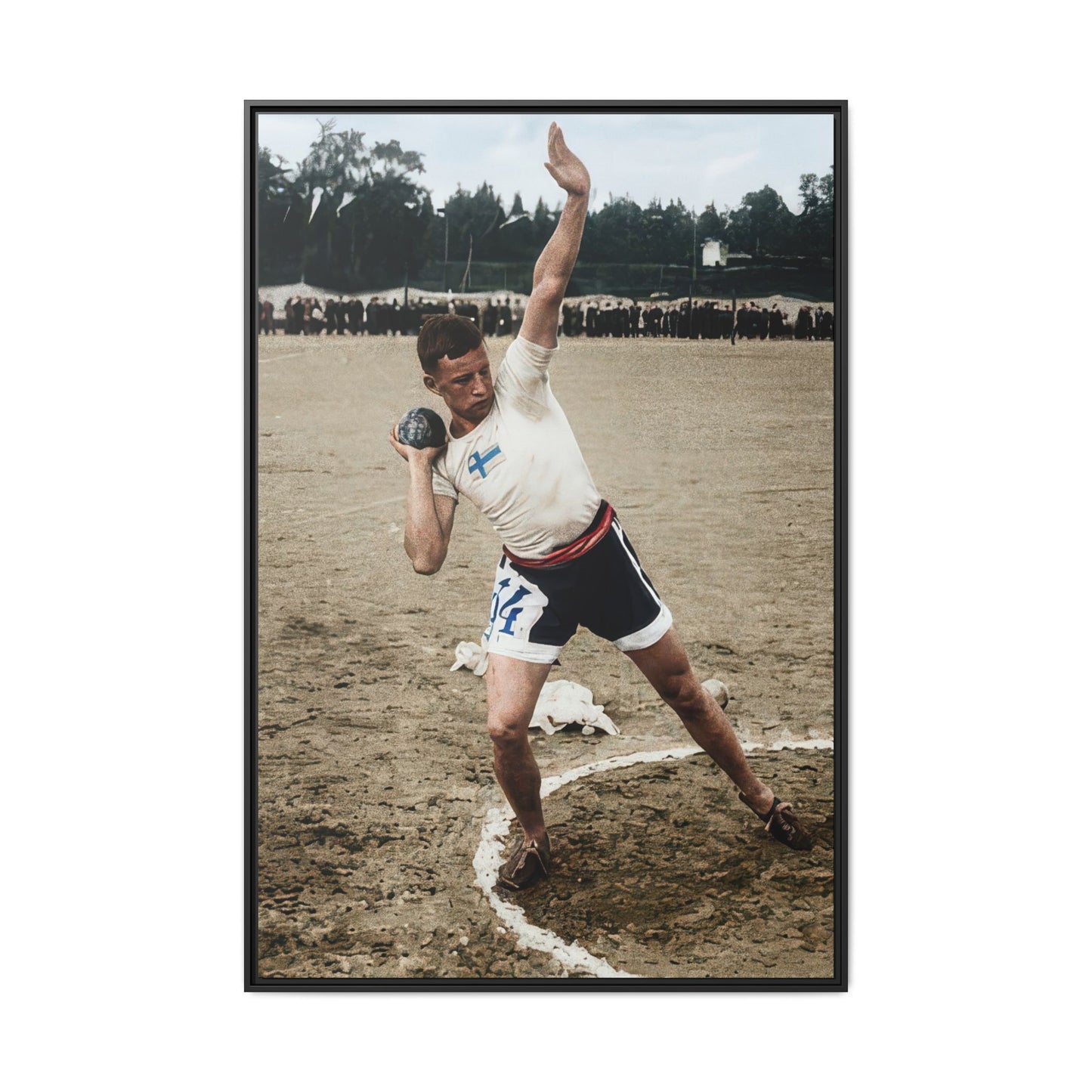 athlétisme 037 | Framed Vintage Photo - Matte Canvas