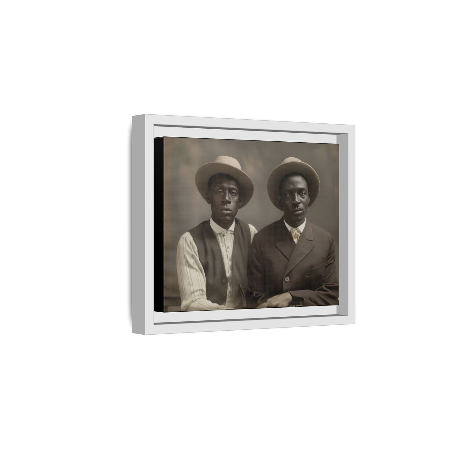 paire 103 | Framed Vintage Photo - Matte Canvas