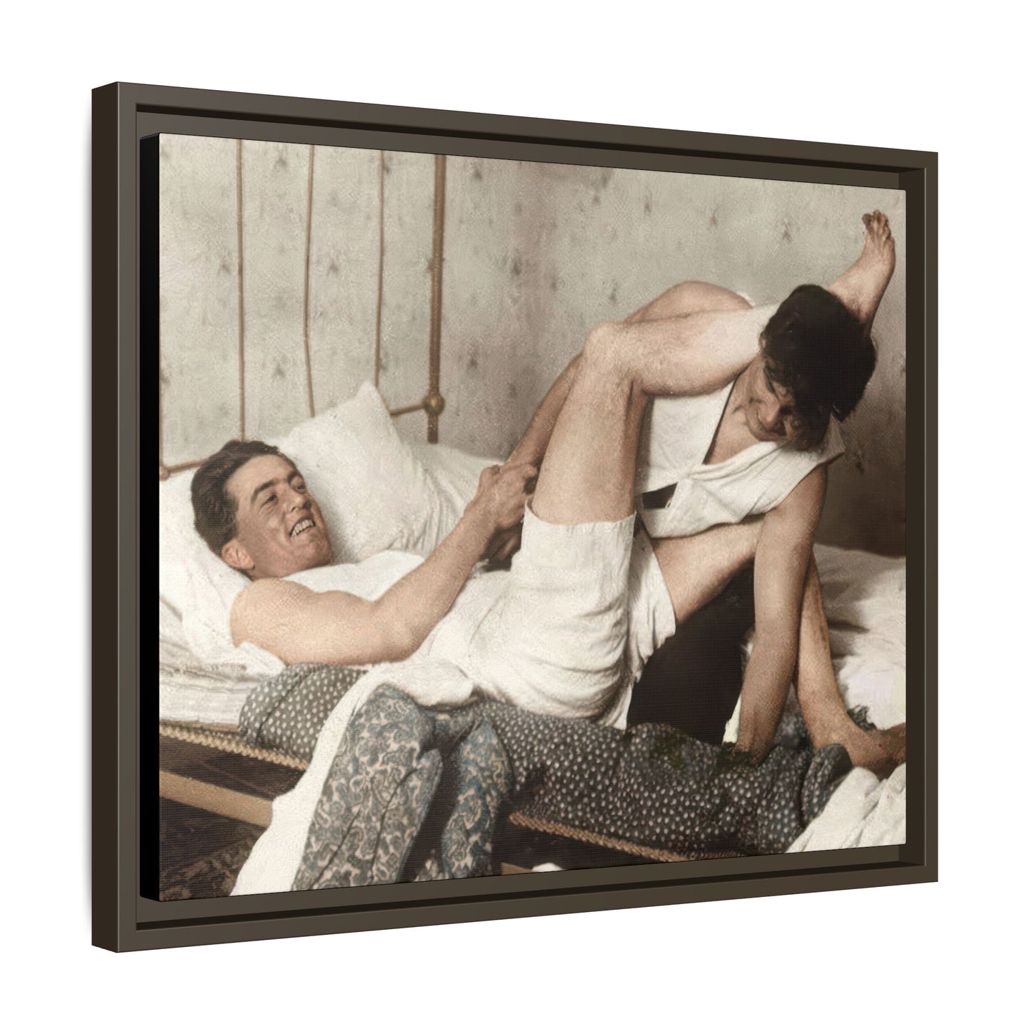 paire 016 | Framed Vintage Photo - Matte Canvas