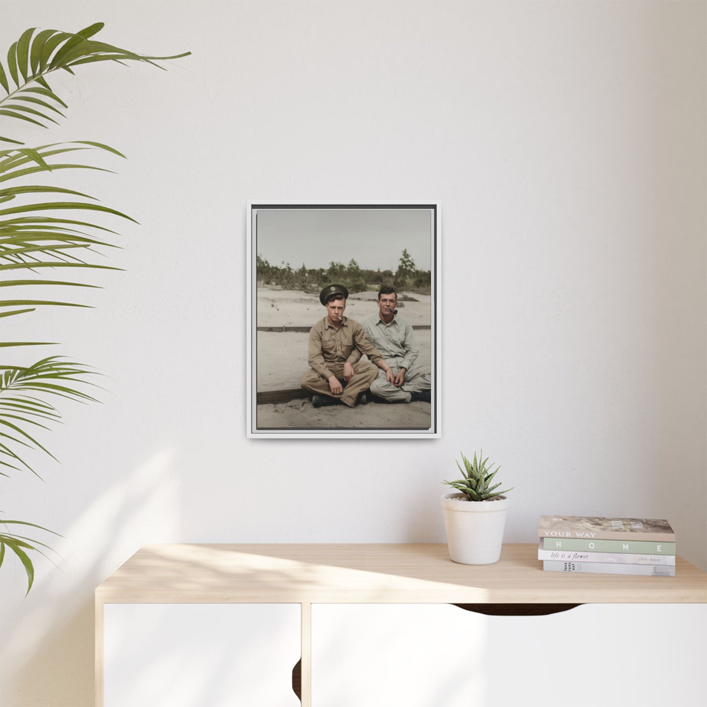 paire 091 | Framed Vintage Photo - Matte Canvas