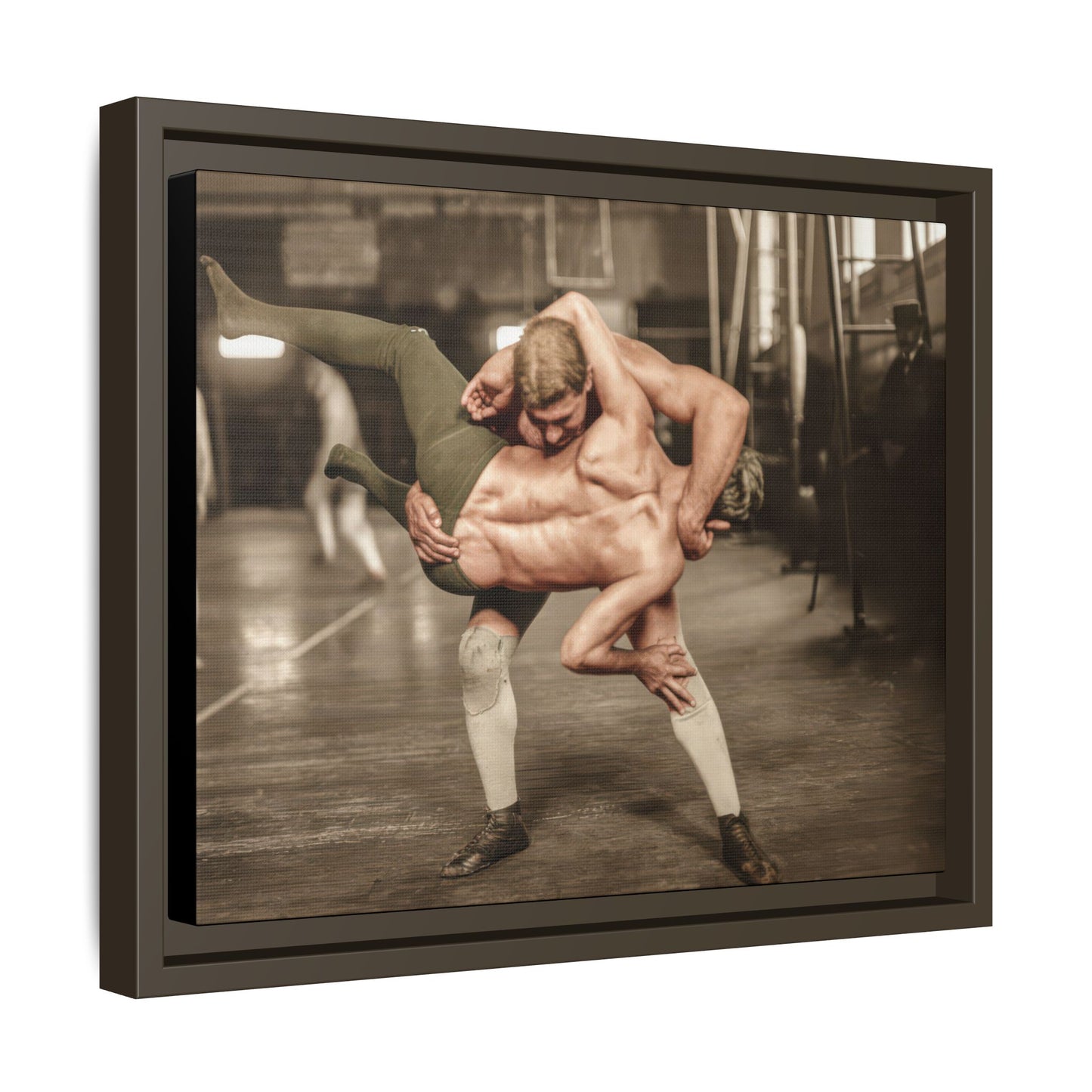 athlétisme 006 | Framed Vintage Photo - Matte Canvas