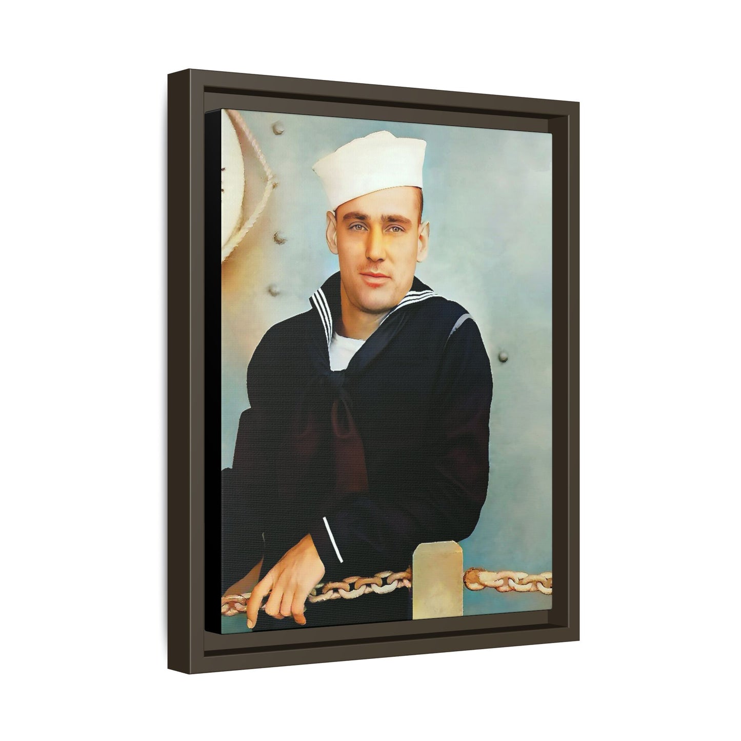 celibataire 023 | Framed Vintage Photo - Matte Canvas