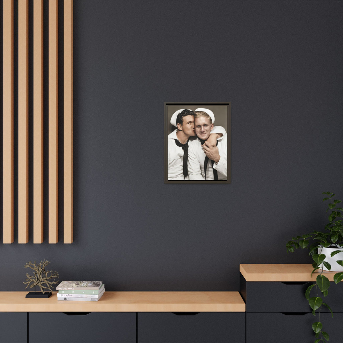 paire 156 | Framed Vintage Photo - Matte Canvas