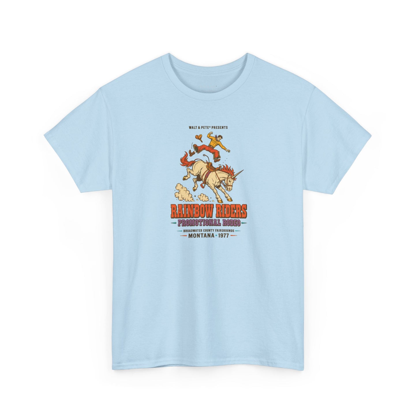 Rainbow Riders Montana 1977 T-Shirt | Queer Western Rodeo Tee
