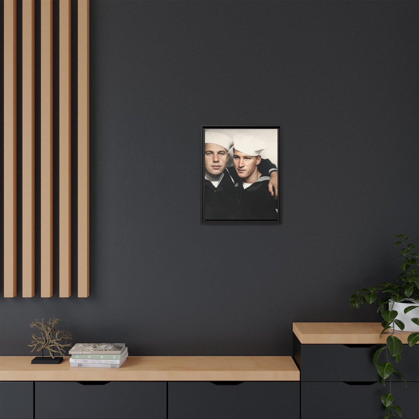 paire 078 | Framed Vintage Photo - Matte Canvas