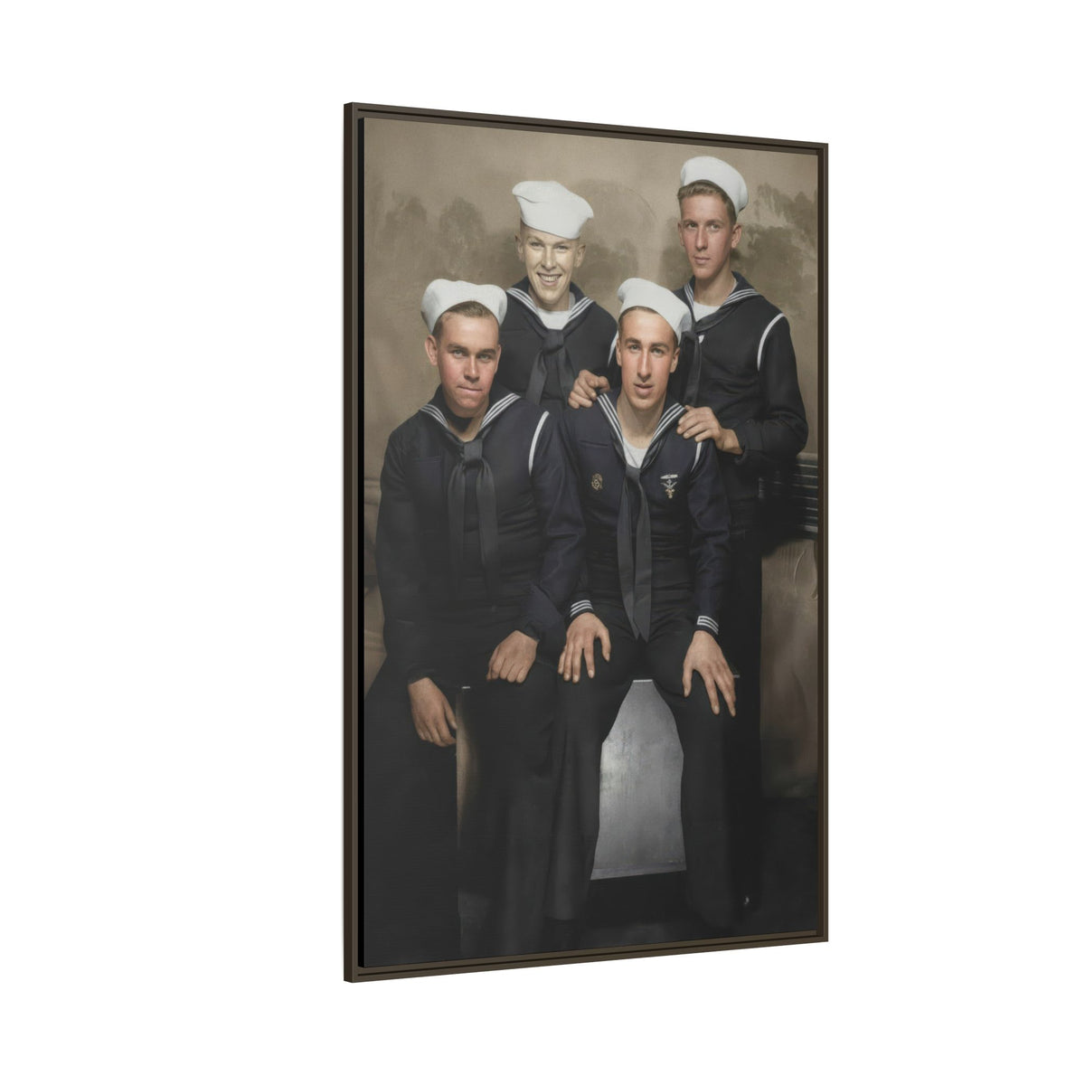 hommes 011 | Framed Vintage Photo - Matte Canvas