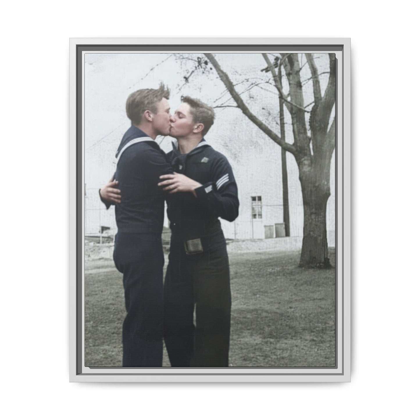paire 034 | Framed Vintage Photo - Matte Canvas