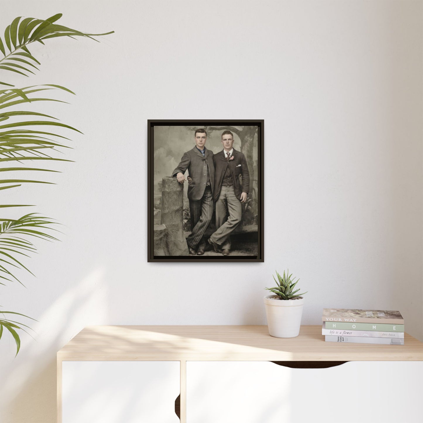 paire 059 | Framed Vintage Photo - Matte Canvas