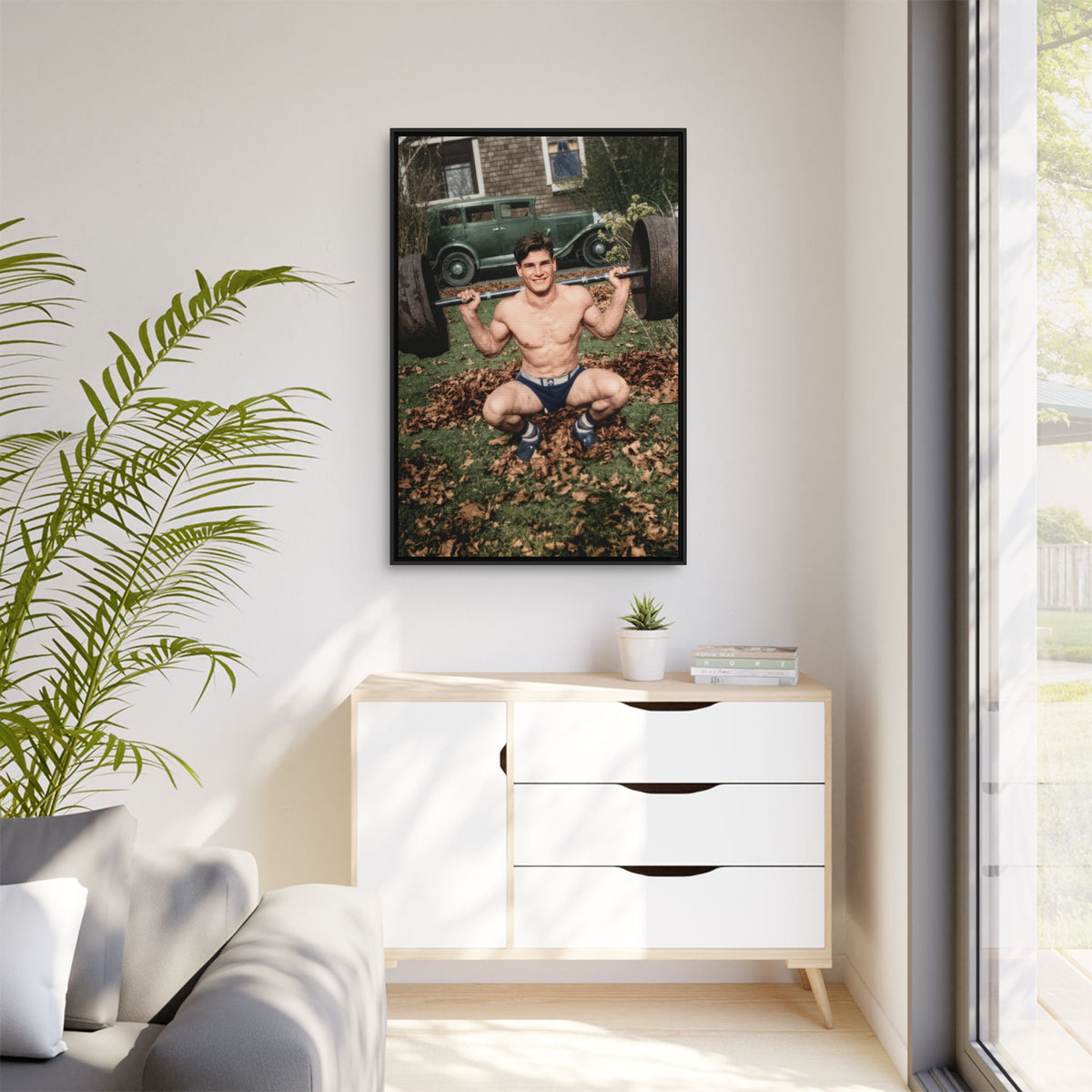 athlétisme 051 | Framed Vintage Photo - Matte Canvas