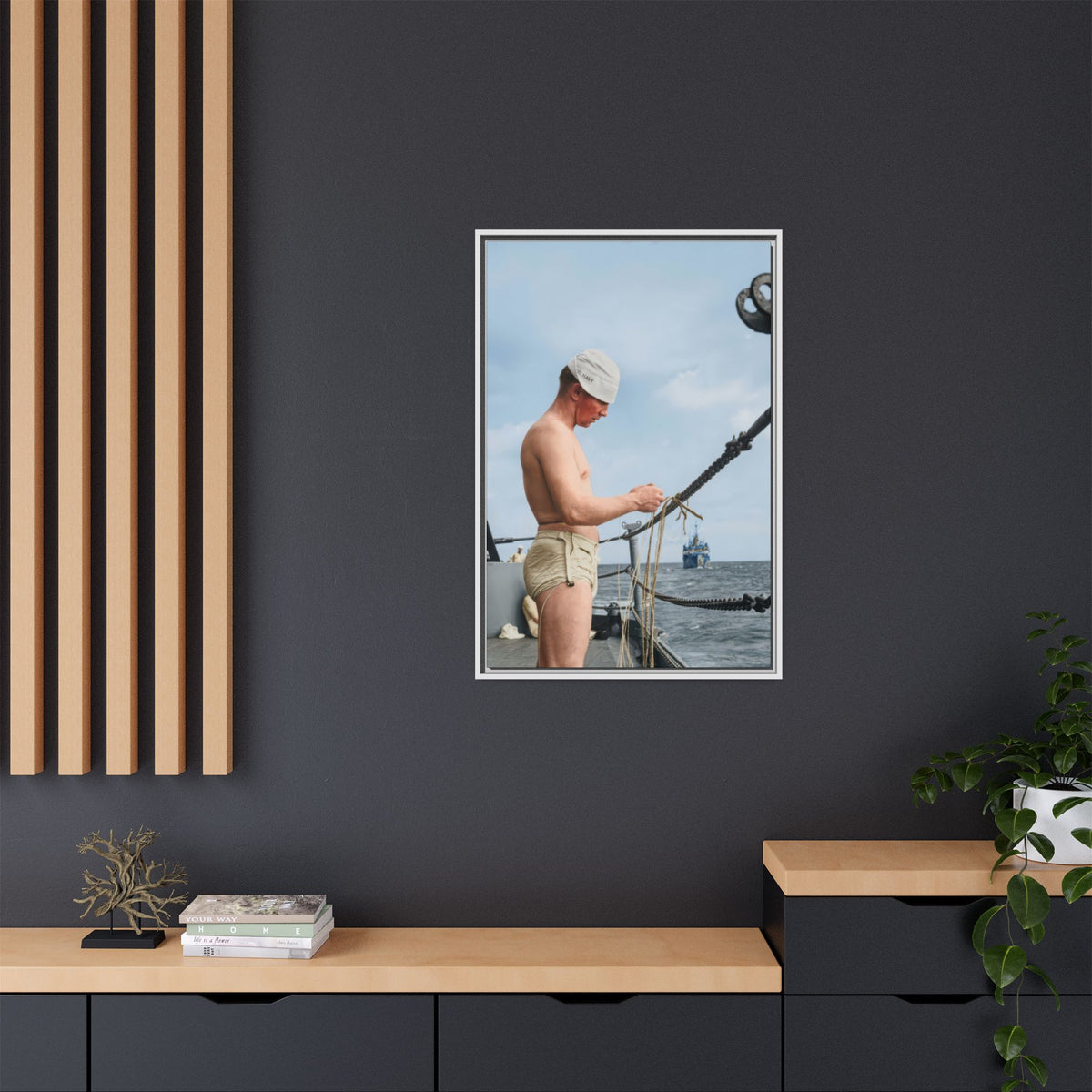 celibataire 043 | Framed Vintage Photo - Matte Canvas