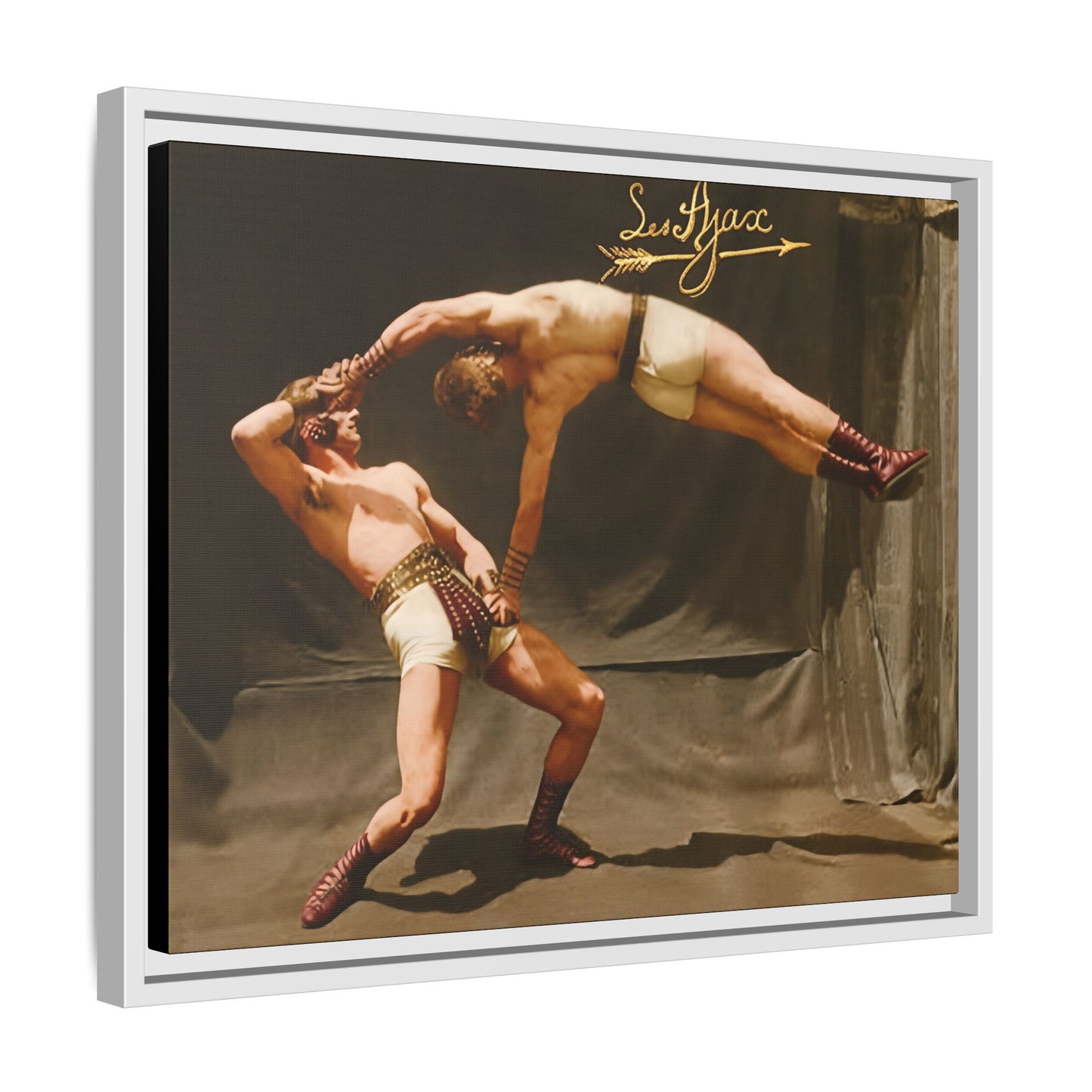 athlétisme 013 | Framed Vintage Photo - Matte Canvas