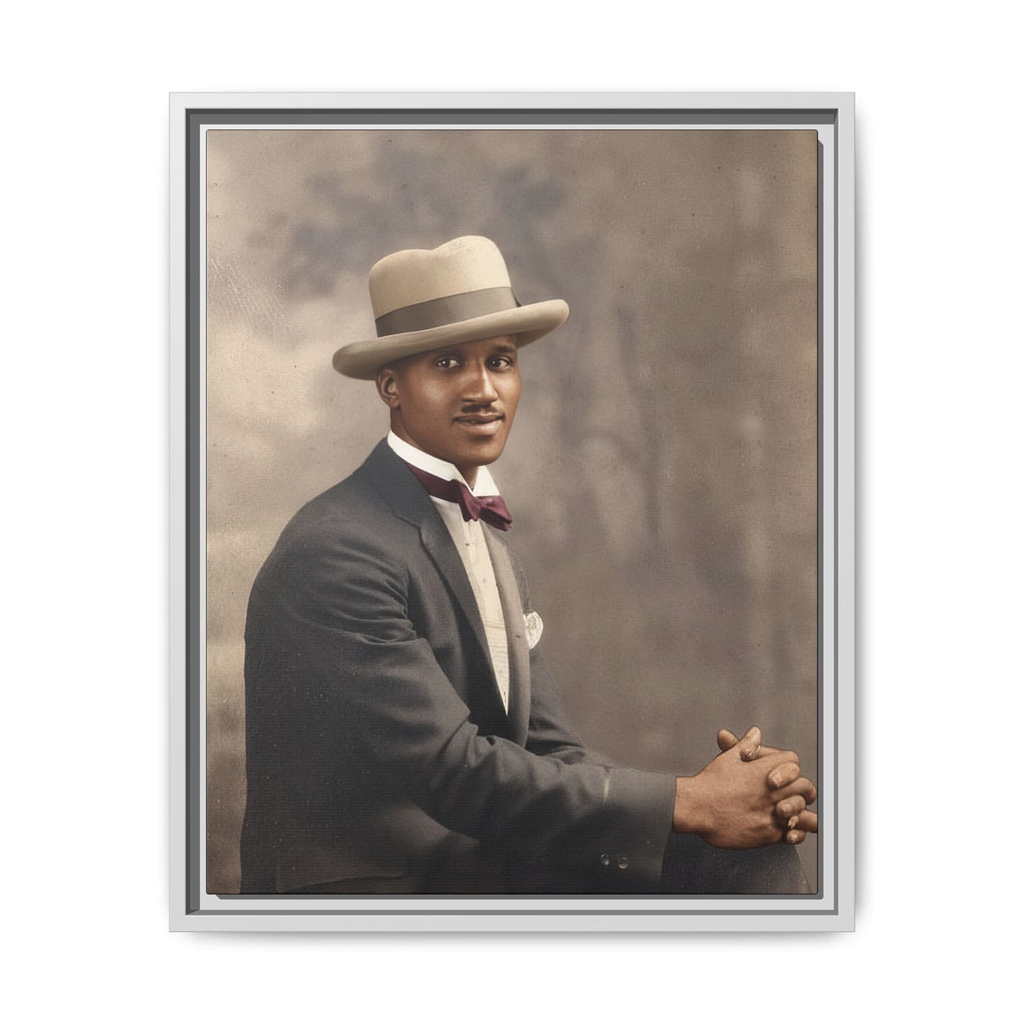 celibataire 004 | Framed Vintage Photo - Matte Canvas