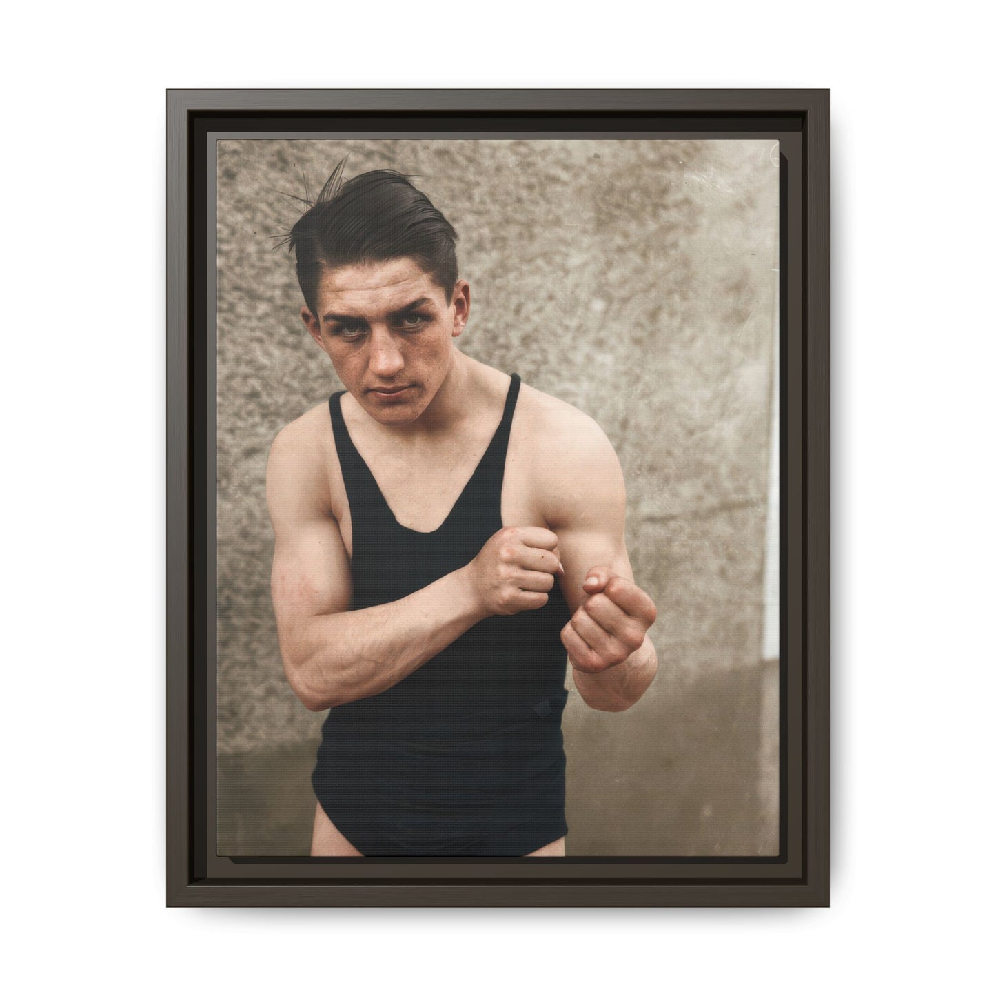 athlétisme 048 | Framed Vintage Photo - Matte Canvas