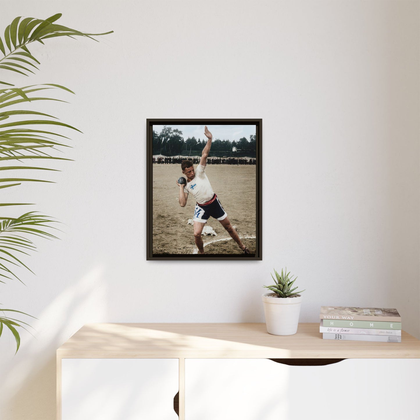 athlétisme 037 | Framed Vintage Photo - Matte Canvas