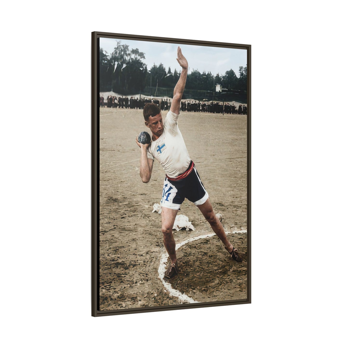 athlétisme 037 | Framed Vintage Photo - Matte Canvas