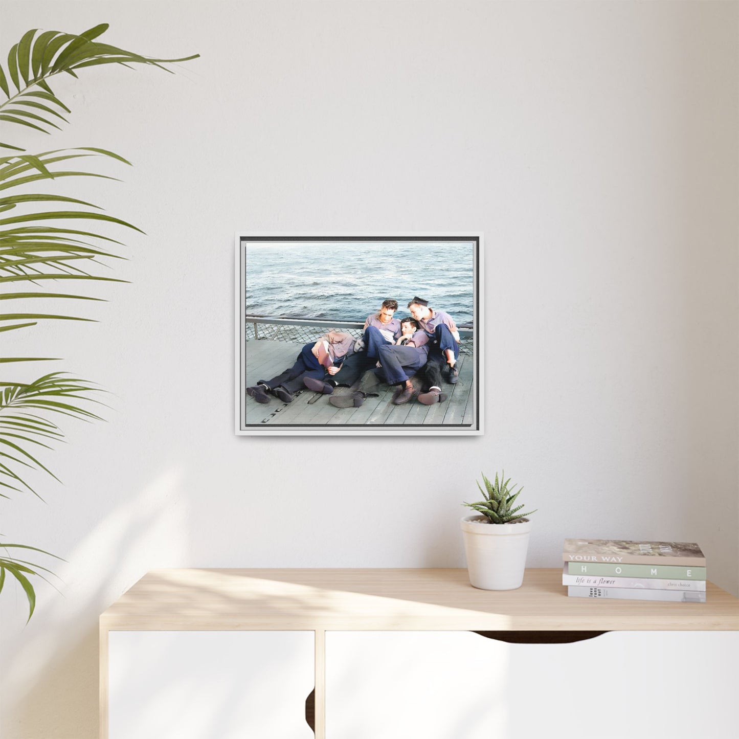 hommes 025 | Framed Vintage Photo - Matte Canvas