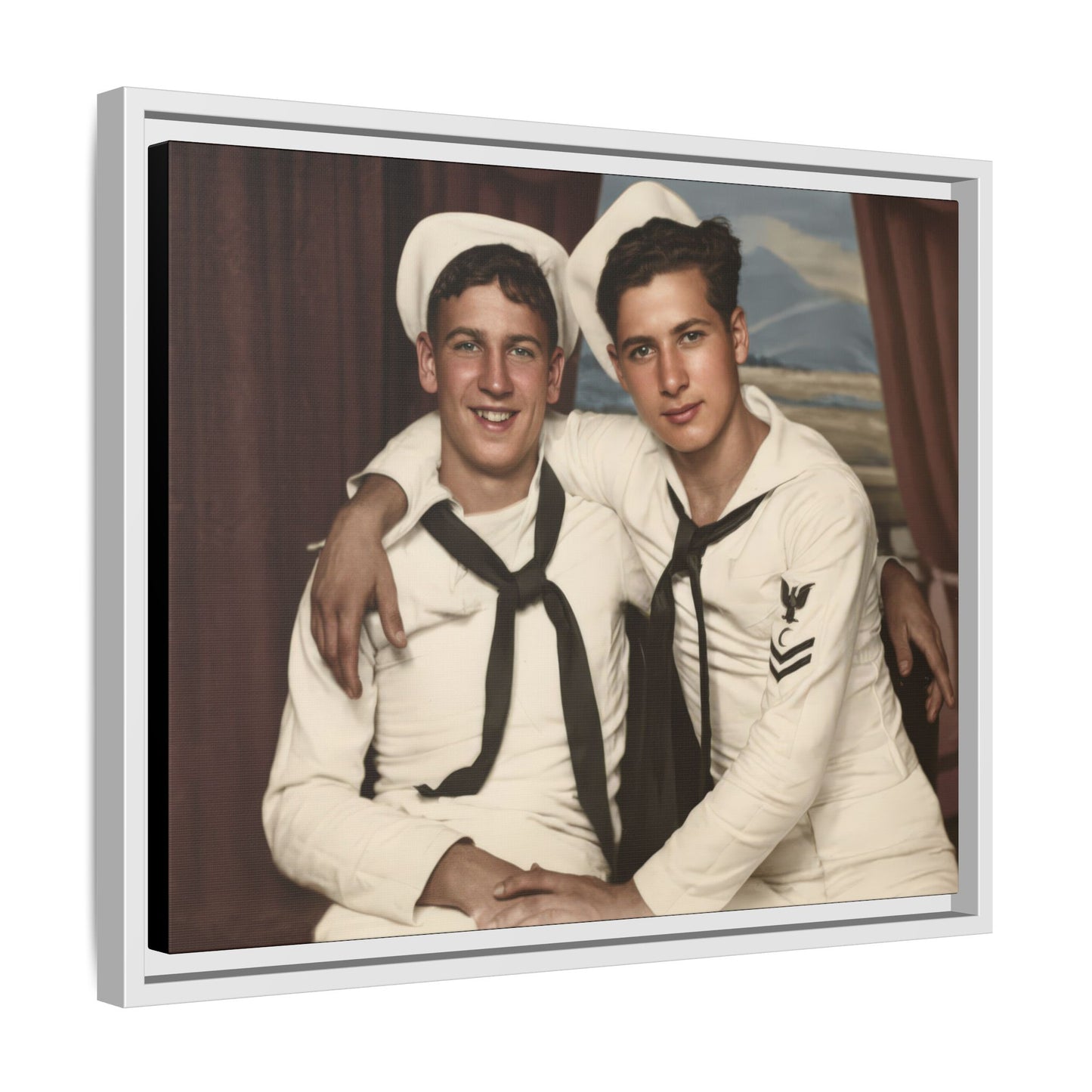 paire 050 | Framed Vintage Photo - Matte Canvas