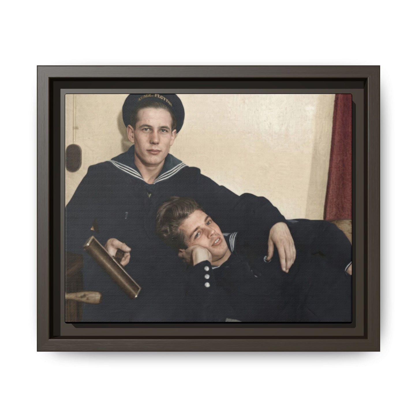 paire 010 | Framed Vintage Photo - Matte Canvas