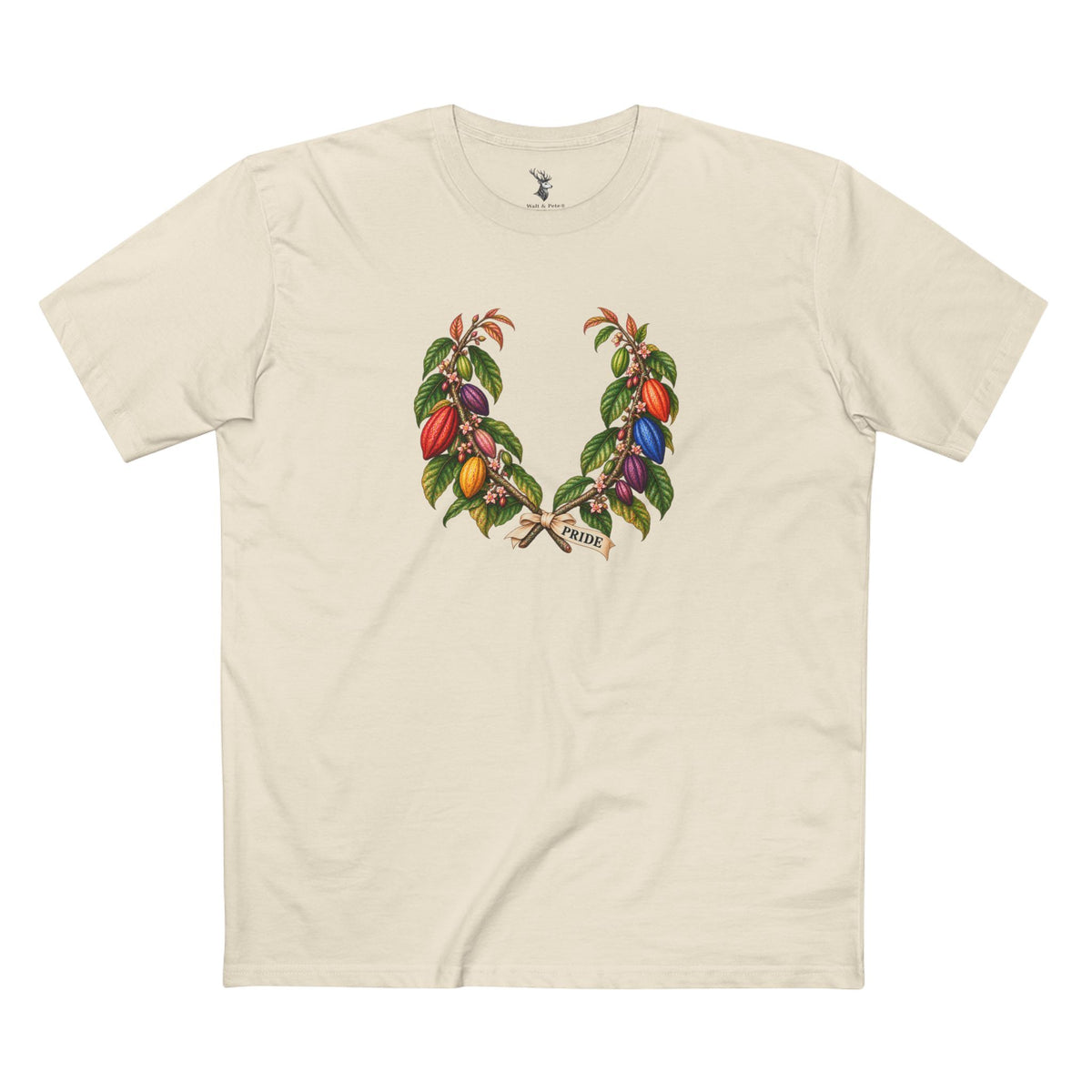 Ghanaian Cocoa Pride T-Shirt — LGBTQ+ Laurel Wreath