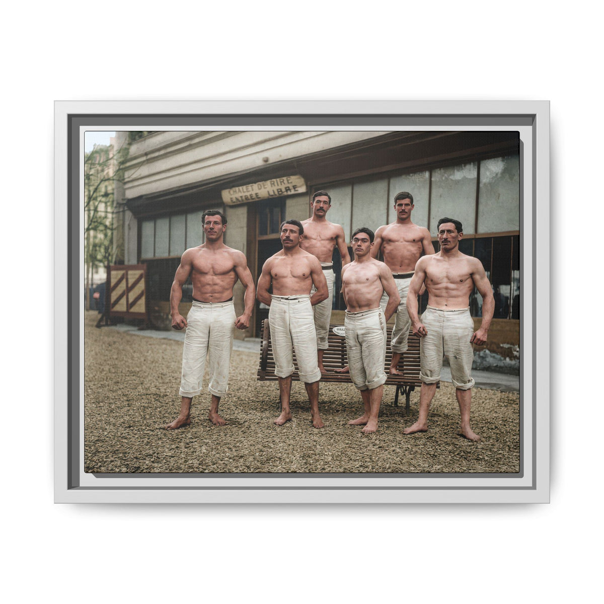 athlétisme 044 | Framed Vintage Photo - Matte Canvas