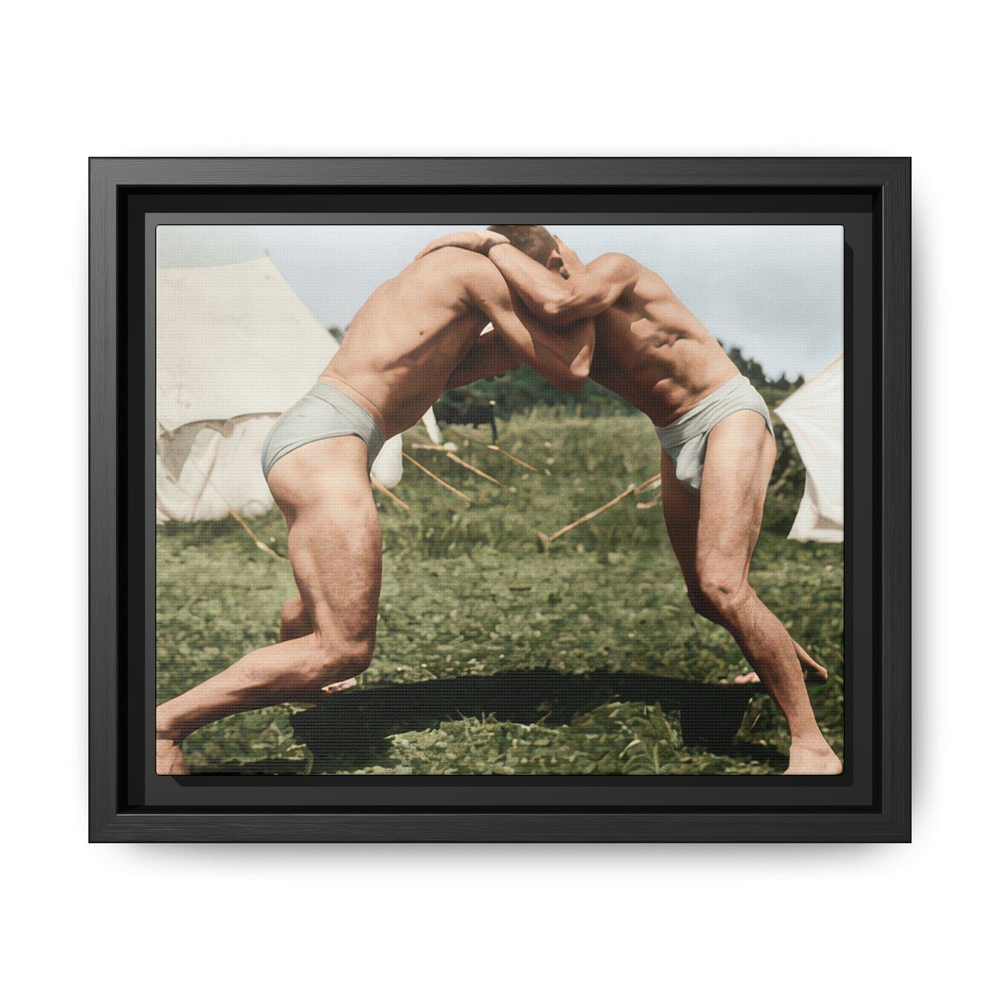 athlétisme 019 | Framed Vintage Photo - Matte Canvas