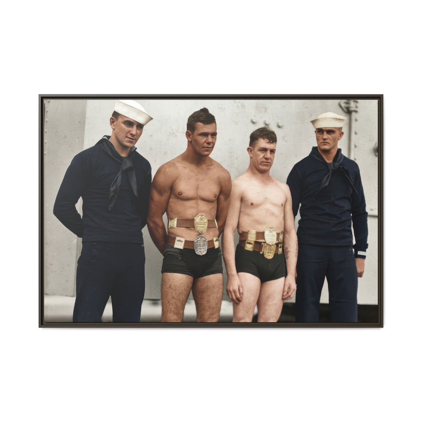 athlétisme 049 | Framed Vintage Photo - Matte Canvas