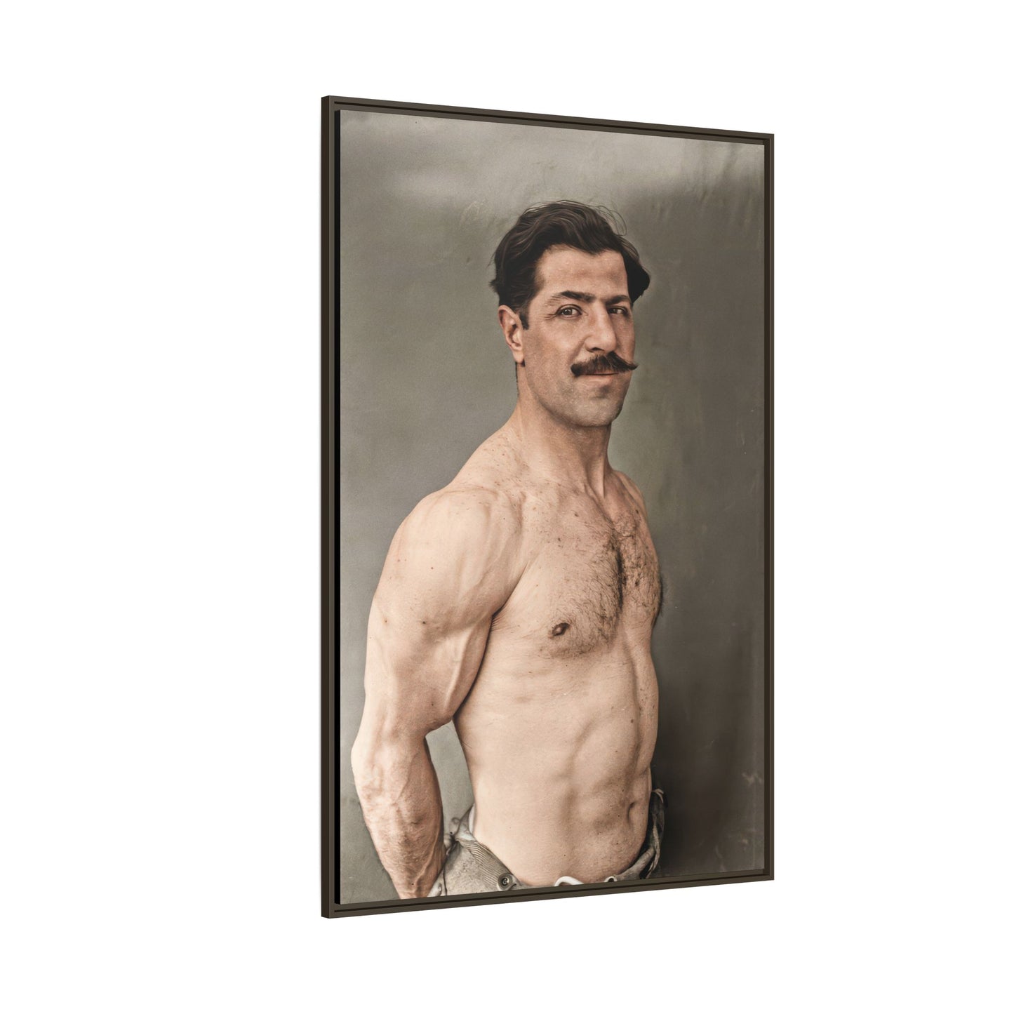 athlétisme 024 | Framed Vintage Photo - Matte Canvas