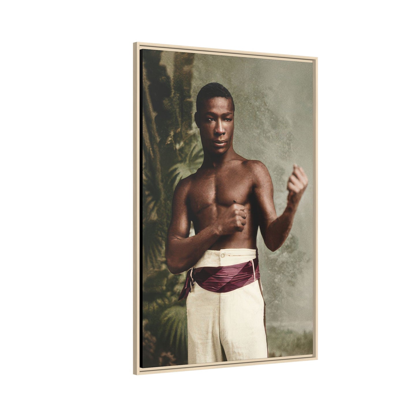 athlétisme 030 | Framed Vintage Photo - Matte Canvas