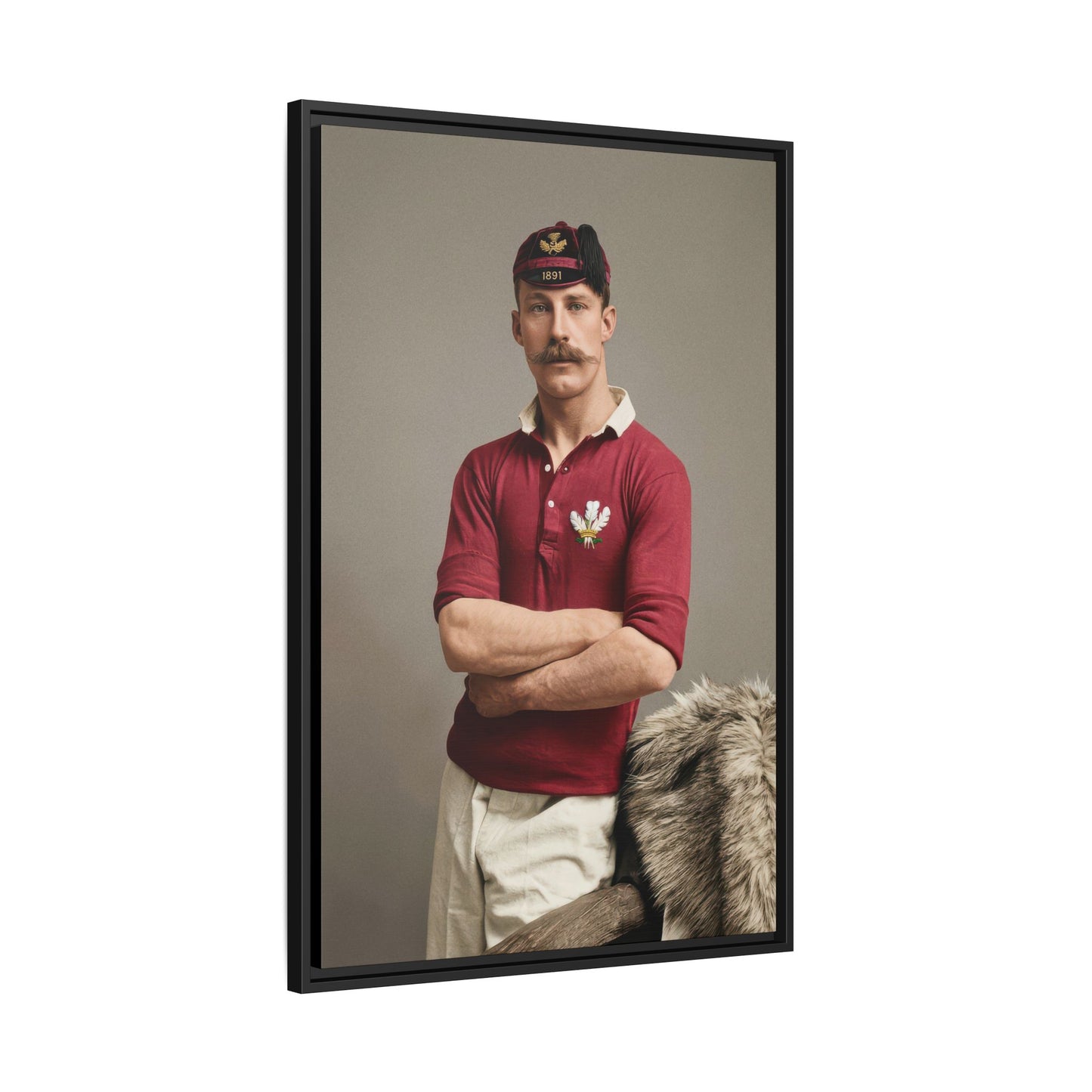 athlétisme 021 | Framed Vintage Photo - Matte Canvas