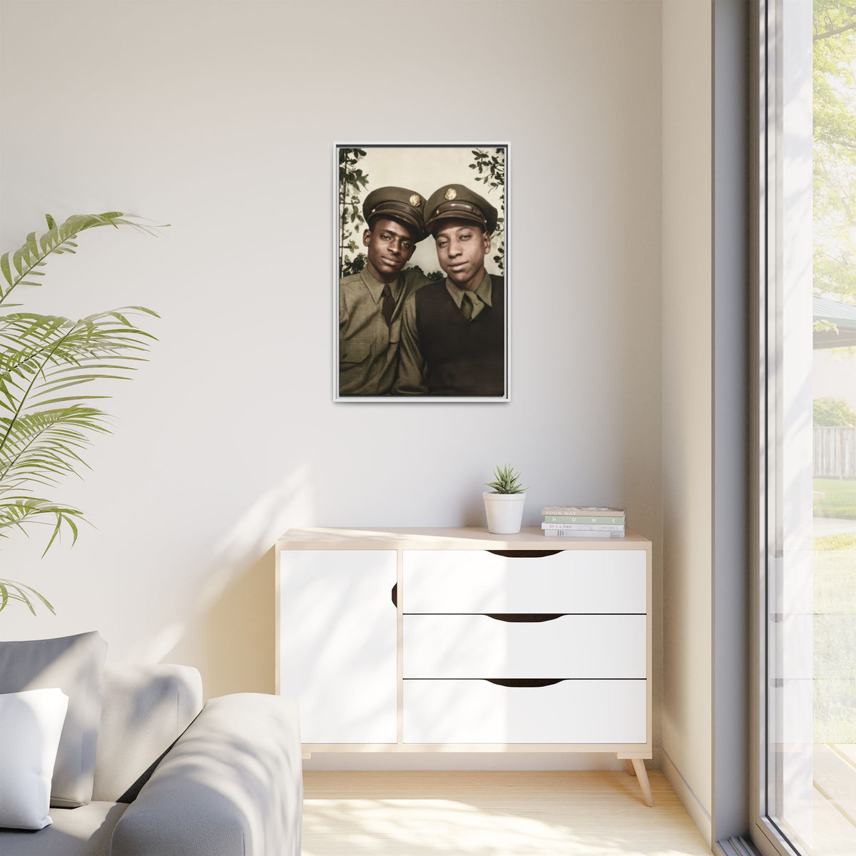 paire 152 | Framed Vintage Photo - Matte Canvas
