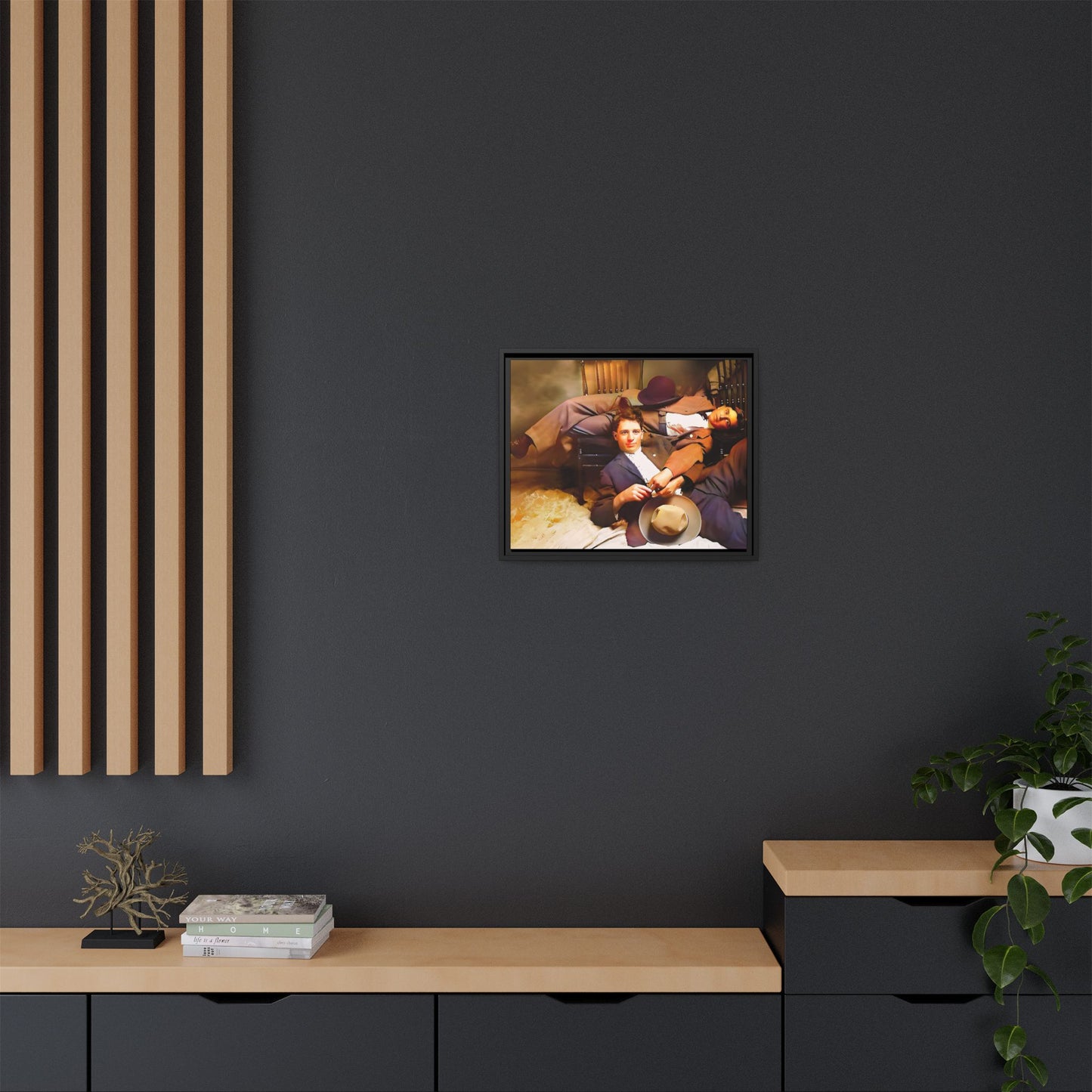 paire 020 | Framed Vintage Photo - Matte Canvas