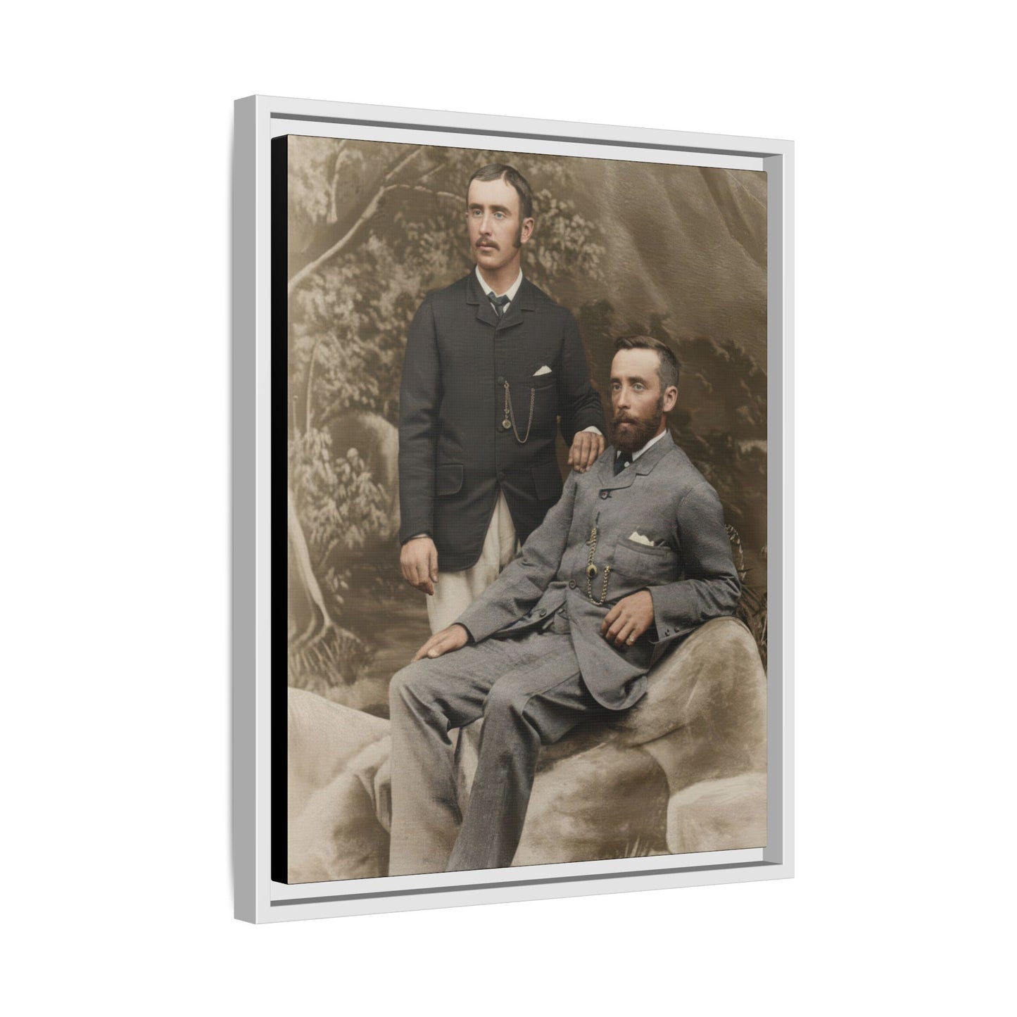 paire 122 | Framed Vintage Photo - Matte Canvas