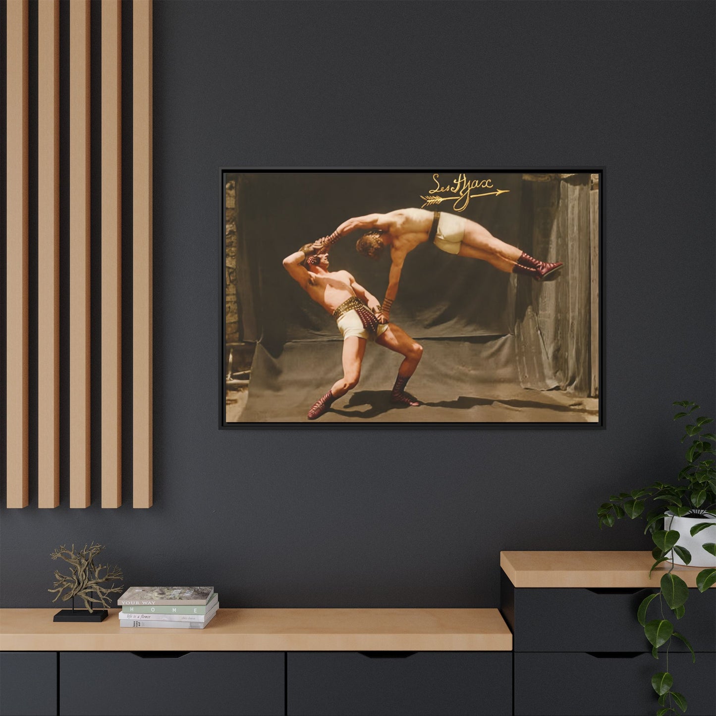 athlétisme 013 | Framed Vintage Photo - Matte Canvas