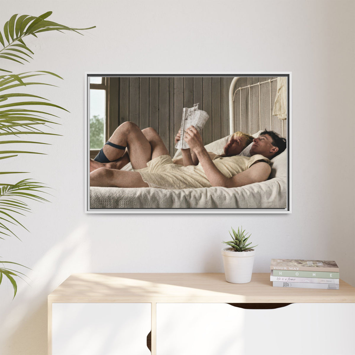 paire 160 | Framed Vintage Photo - Matte Canvas