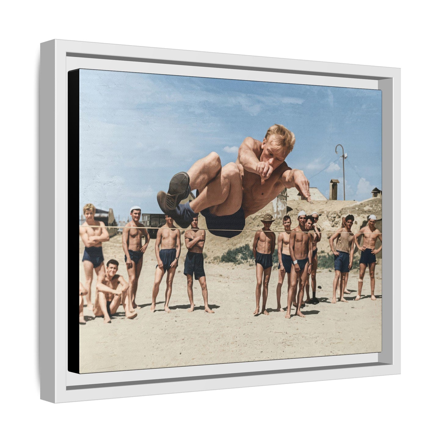 nager 039 | Framed Vintage Photo - Matte Canvas