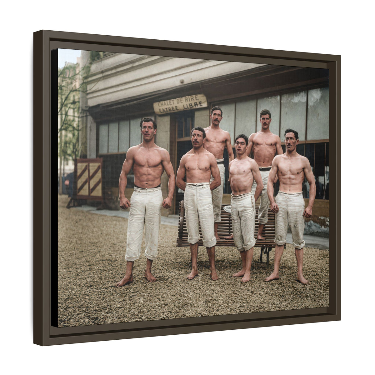 athlétisme 044 | Framed Vintage Photo - Matte Canvas