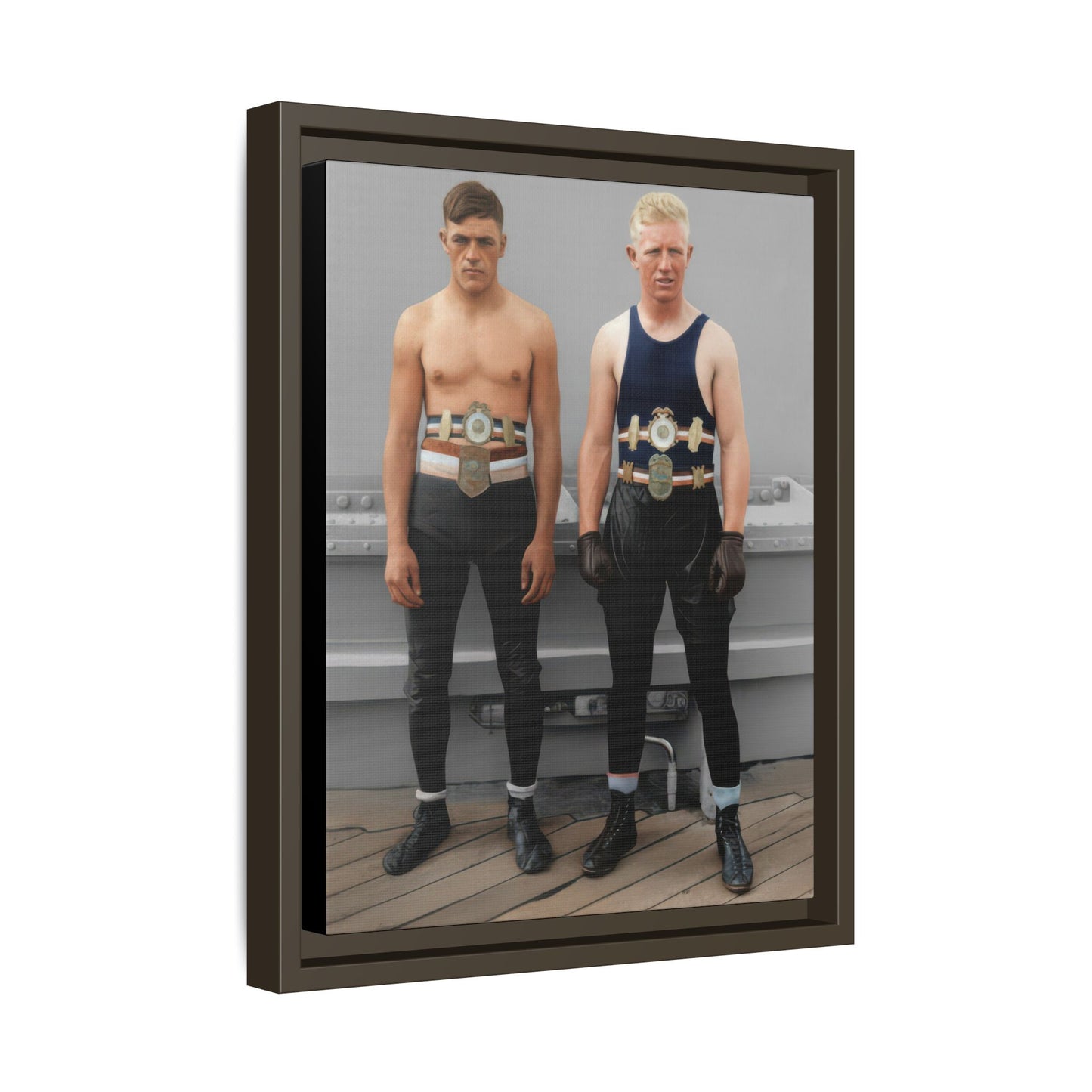 athlétisme 002 | Framed Vintage Photo - Matte Canvas